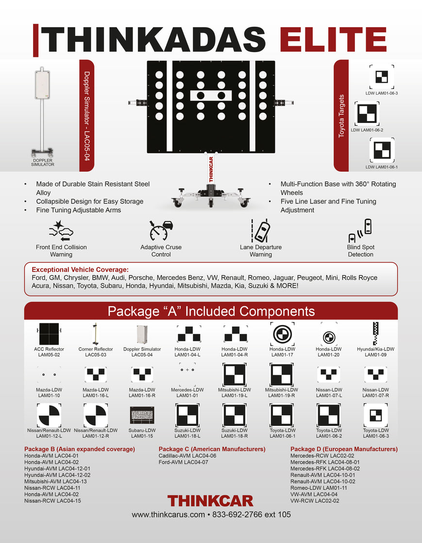 Professional Advanced Driver Assistance System - THINKADAS MASTER (Package A, Standard Package)