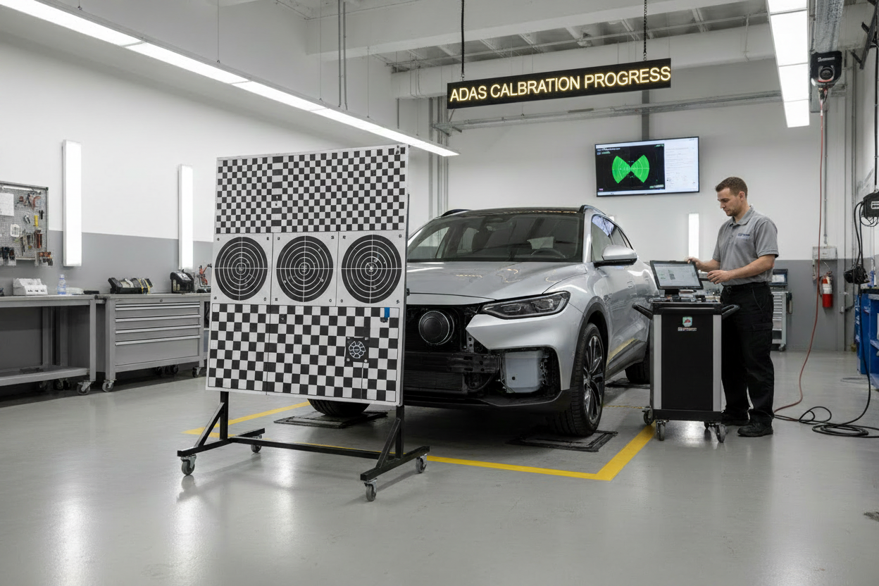 ADAS Radar Calibration with Launch Tech USA Equipment